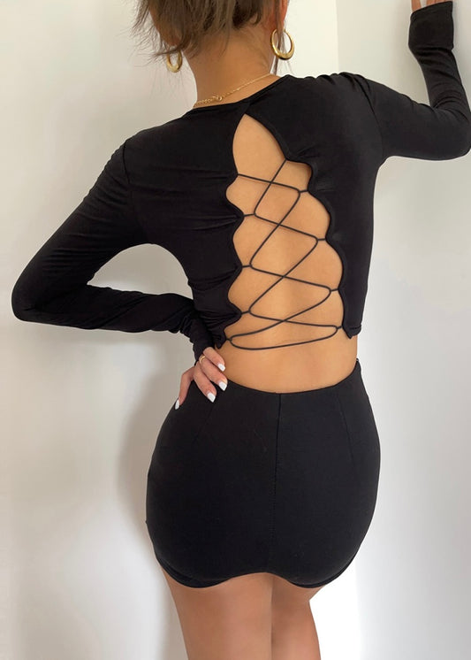 Delphine Wrap Backless Tee